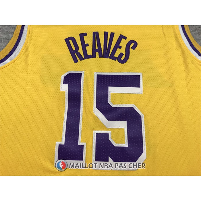 Maillot Los Angeles Lakers Austin Reaves NO 15 Icon 2022-23 Jaune